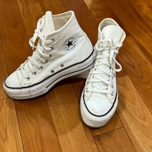 Converse Women's White High-Top Sneakers Size 5.5
